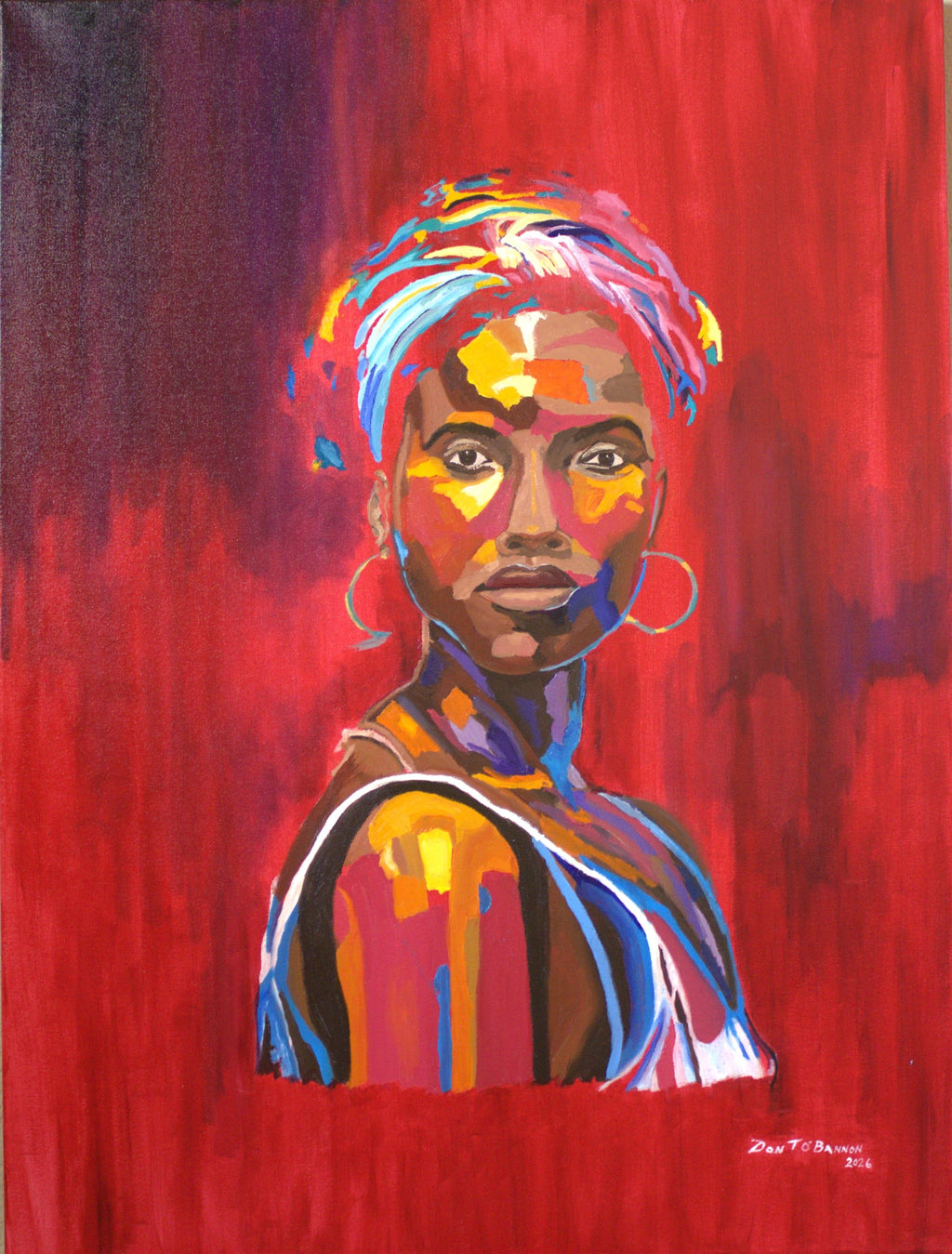 Portrait of Eve — artwork on a 10x15 Studio Edition canvas by Marva O'Bannon