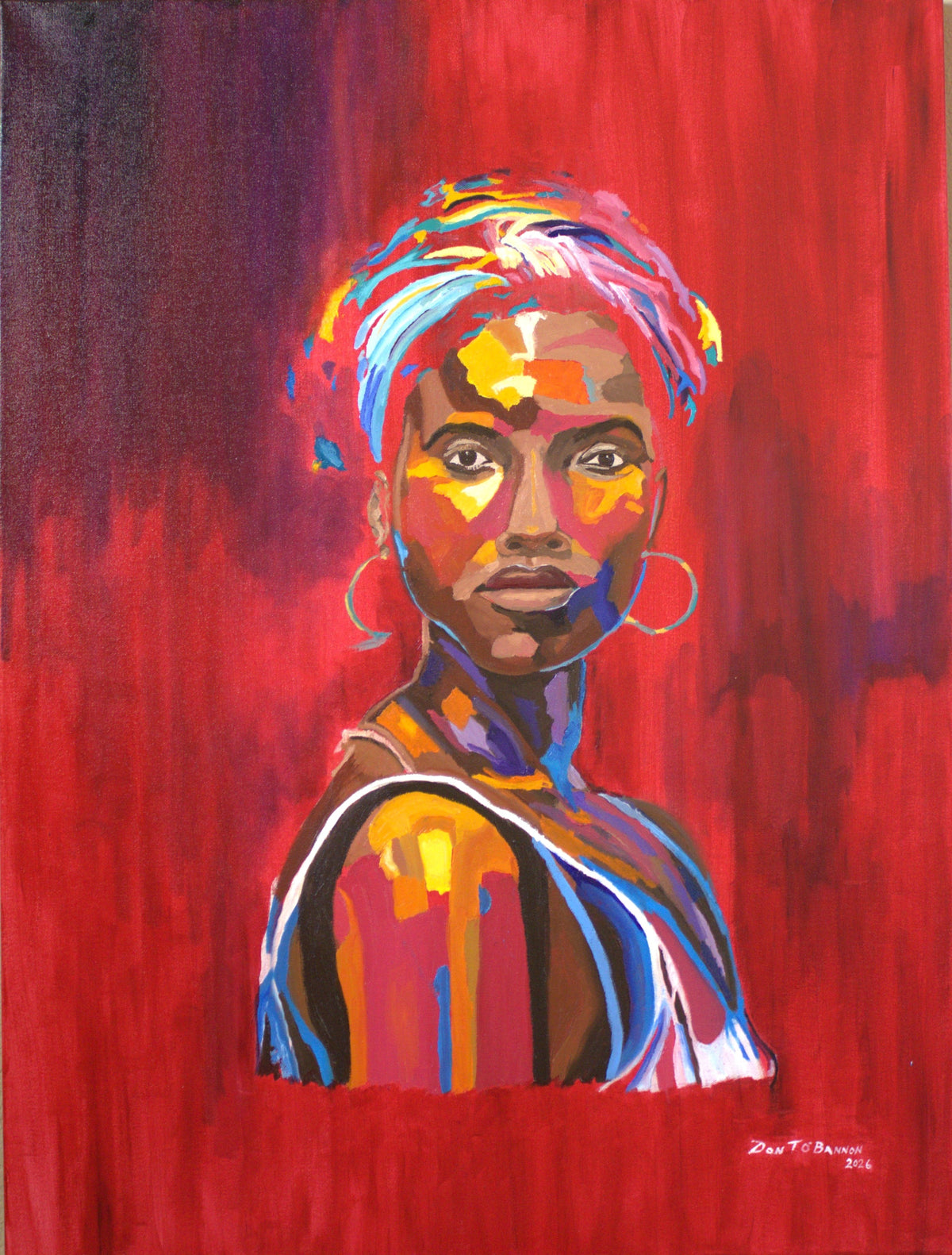 Portrait of Eve — artwork on a 10x15 Studio Edition canvas by Marva O'Bannon