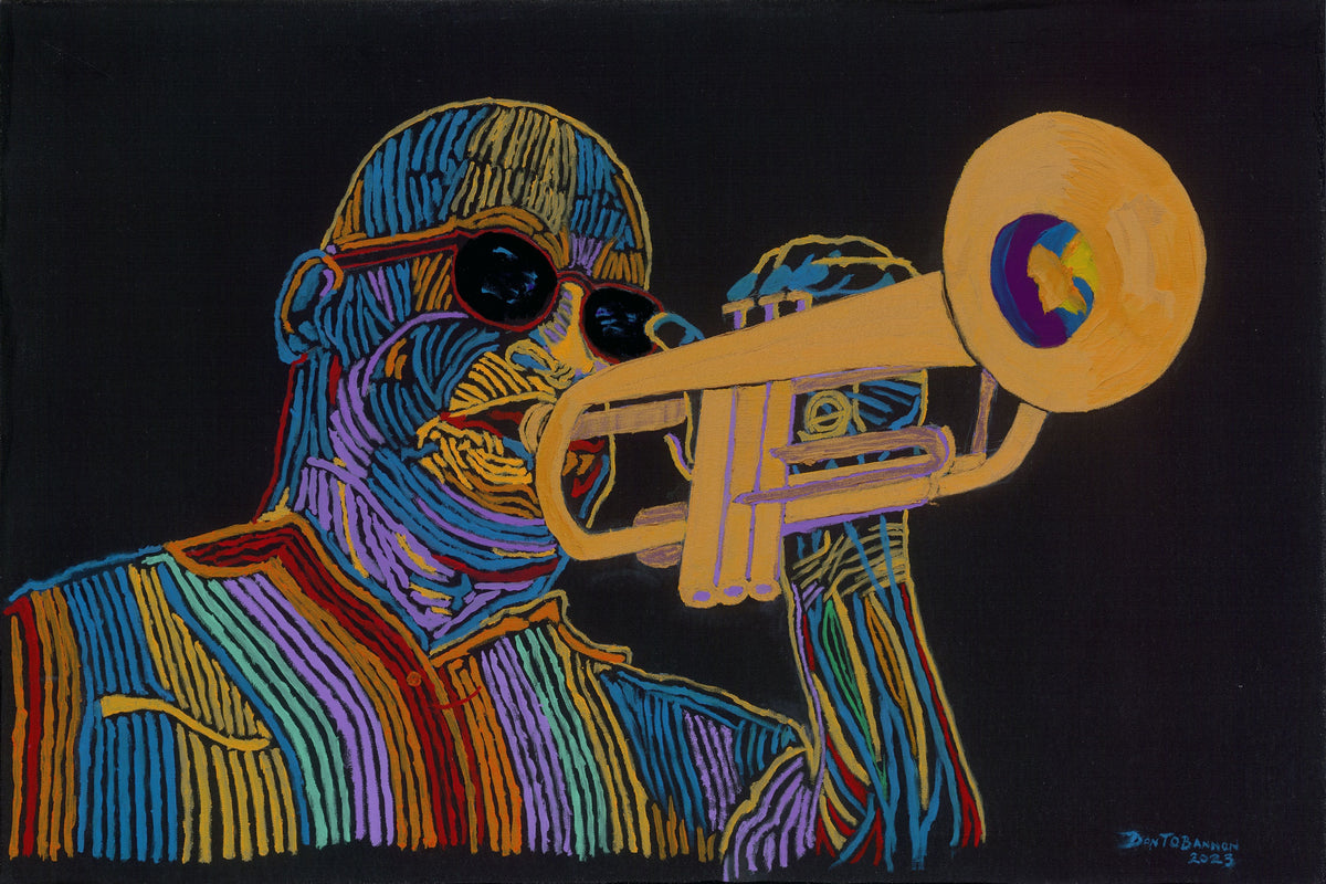 Jazz Homegrown — artwork on a 10x15 Studio Edition canvas by Marva O'Bannon