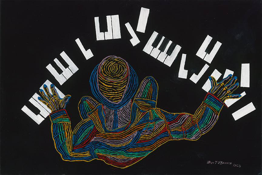 Piano Keys — artwork on a 10x15 Studio Edition canvas by Marva O'Bannon