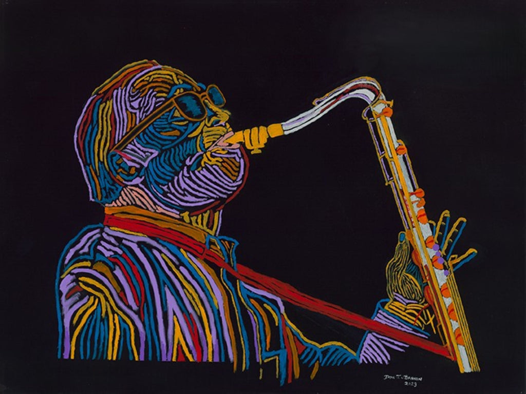 Jazz in Color — artwork on a 10x15 Studio Edition canvas by Marva O'Bannon
