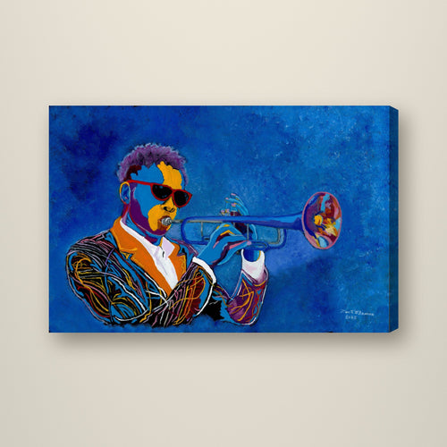 Blue Horn — Studio Edition 15 x 10 inch canvas by Don O'Bannon