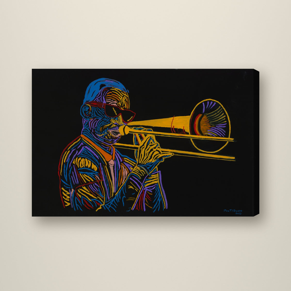 Jazz Groove — Studio Edition 15 x 10 inch canvas by Don O'Bannon