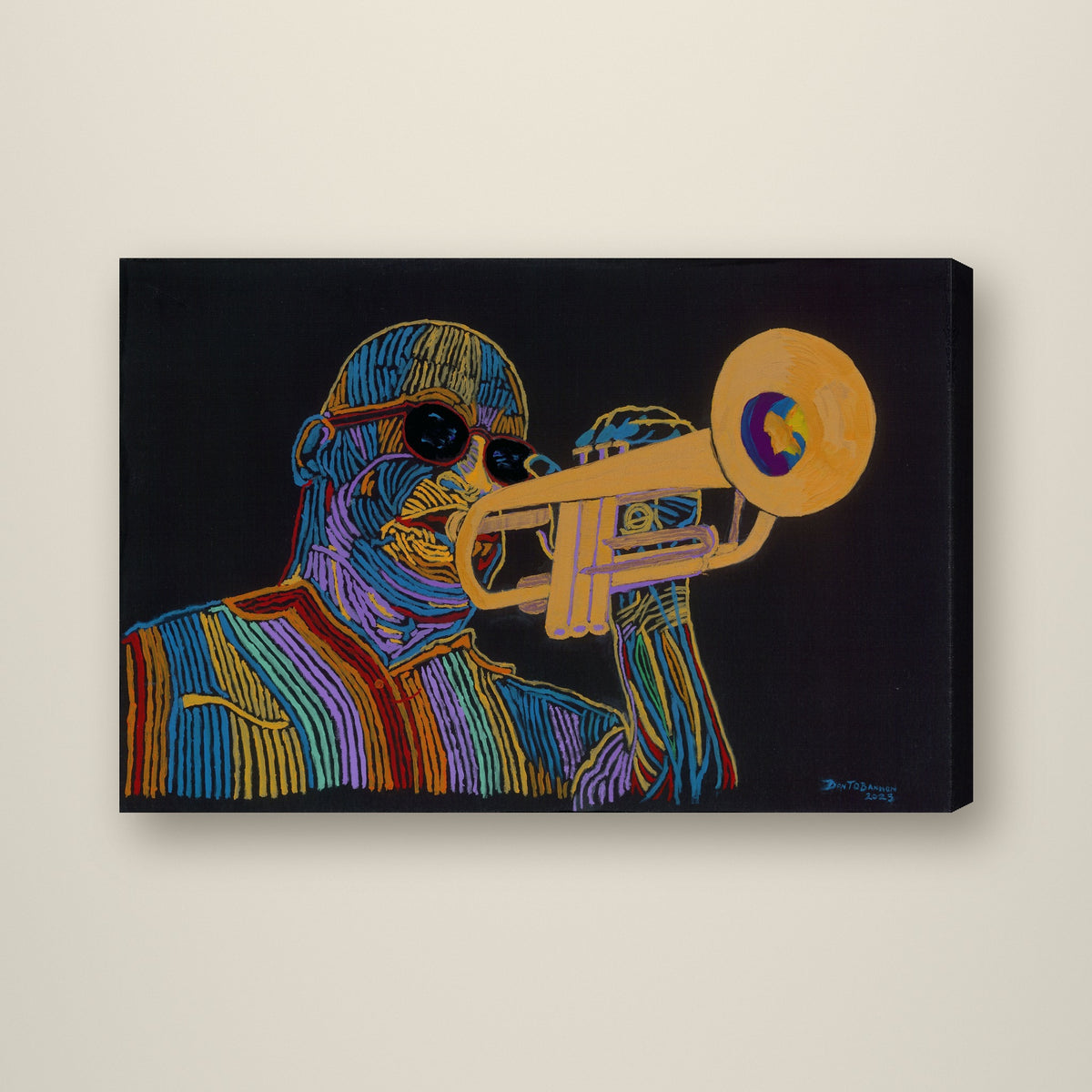 Jazz Homegrown — Studio Edition 15 x 10 inch canvas by Don O'Bannon