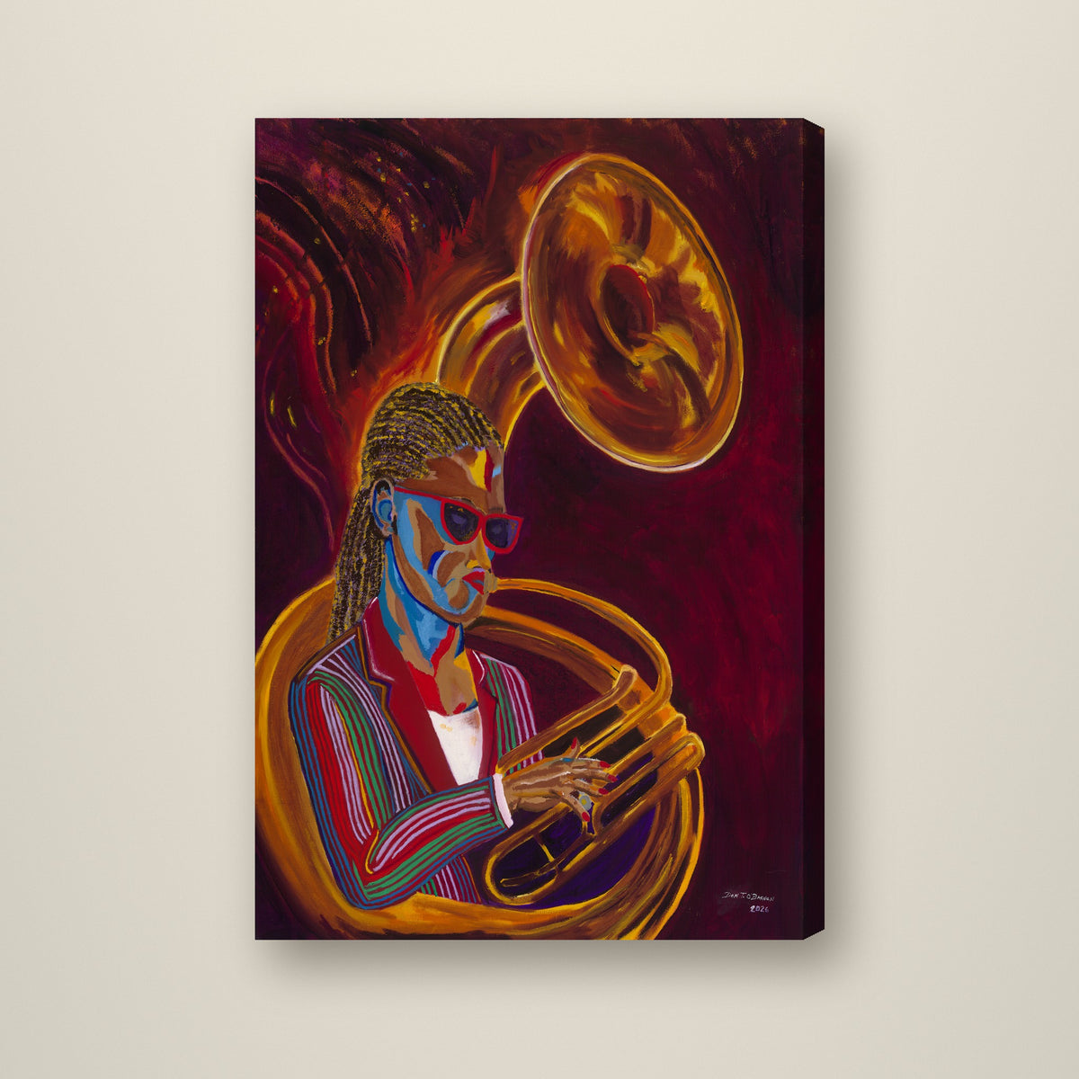Second Line — Studio Edition 10 x 15 inch canvas by Don O'Bannon